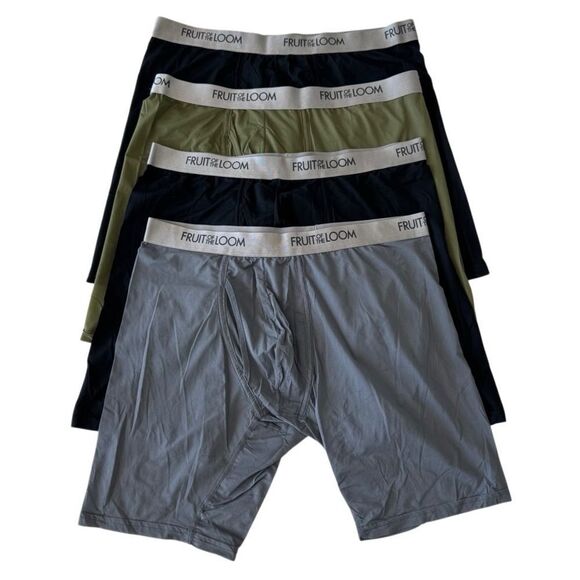 4 Fruit of the Loom EverLight Long Leg Boxer Briefs XL DISCONTINUED - Picture 2 of 8